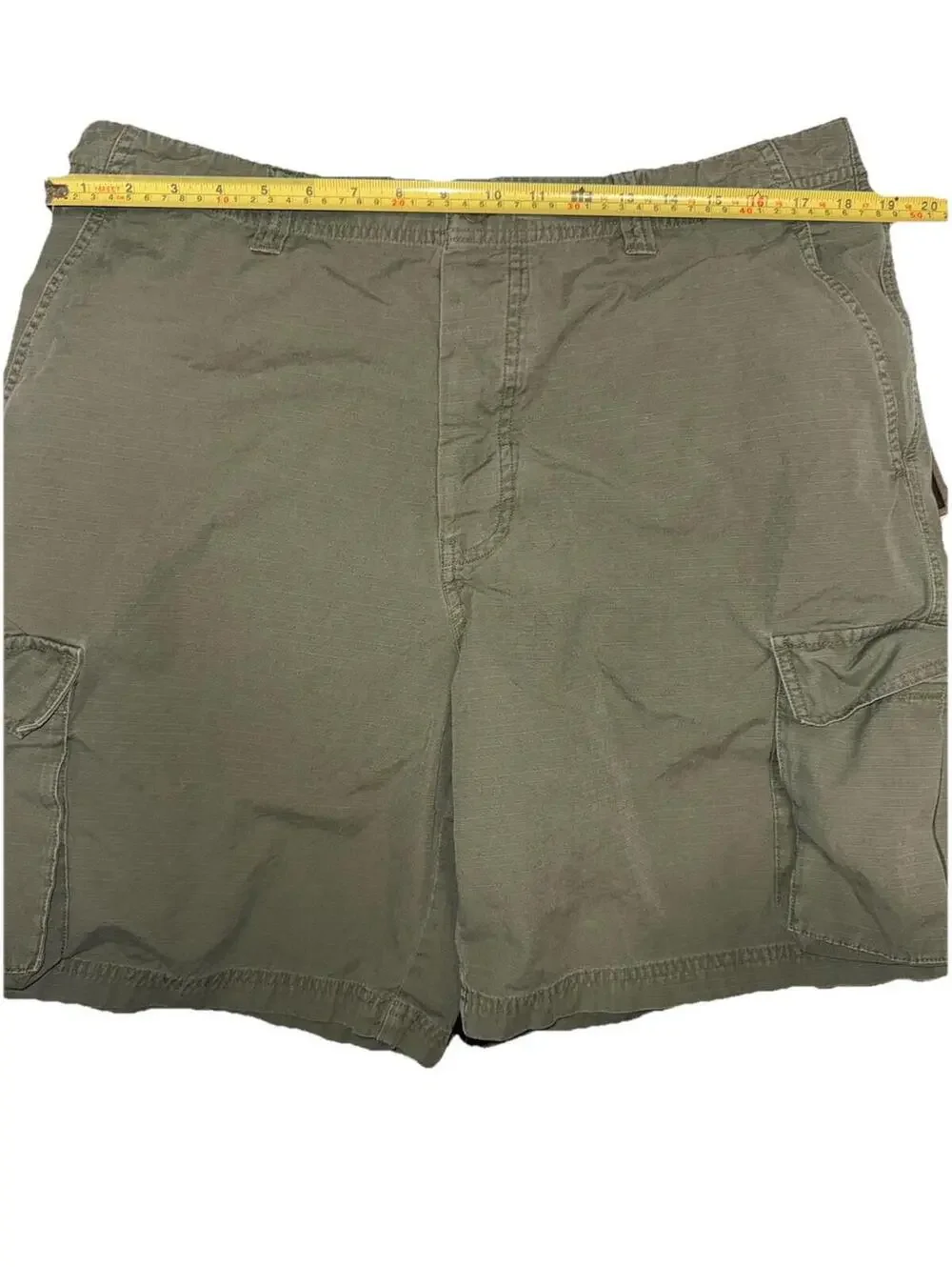 J Crew Men’s Green Cargo Shorts Sz 36 Cotton Beach Preppy Gorp y2k